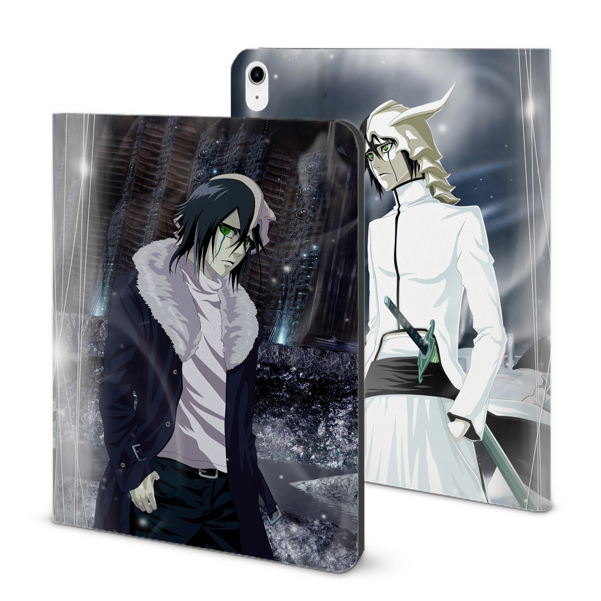 （画像用） ブリーチ BLEACH IPad ケース ブック型 PUレザー TPU 耐衝撃 軽量 薄型 ペン収納なし 全面保護 IPad 各モデル対応